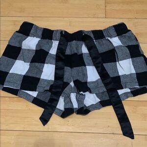Black and White Checkered Shorts